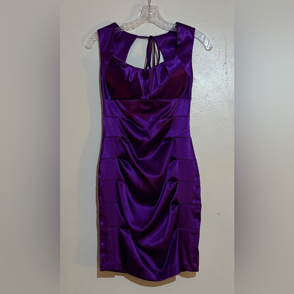 Windsor Purple Satin Dress Sz 1/2